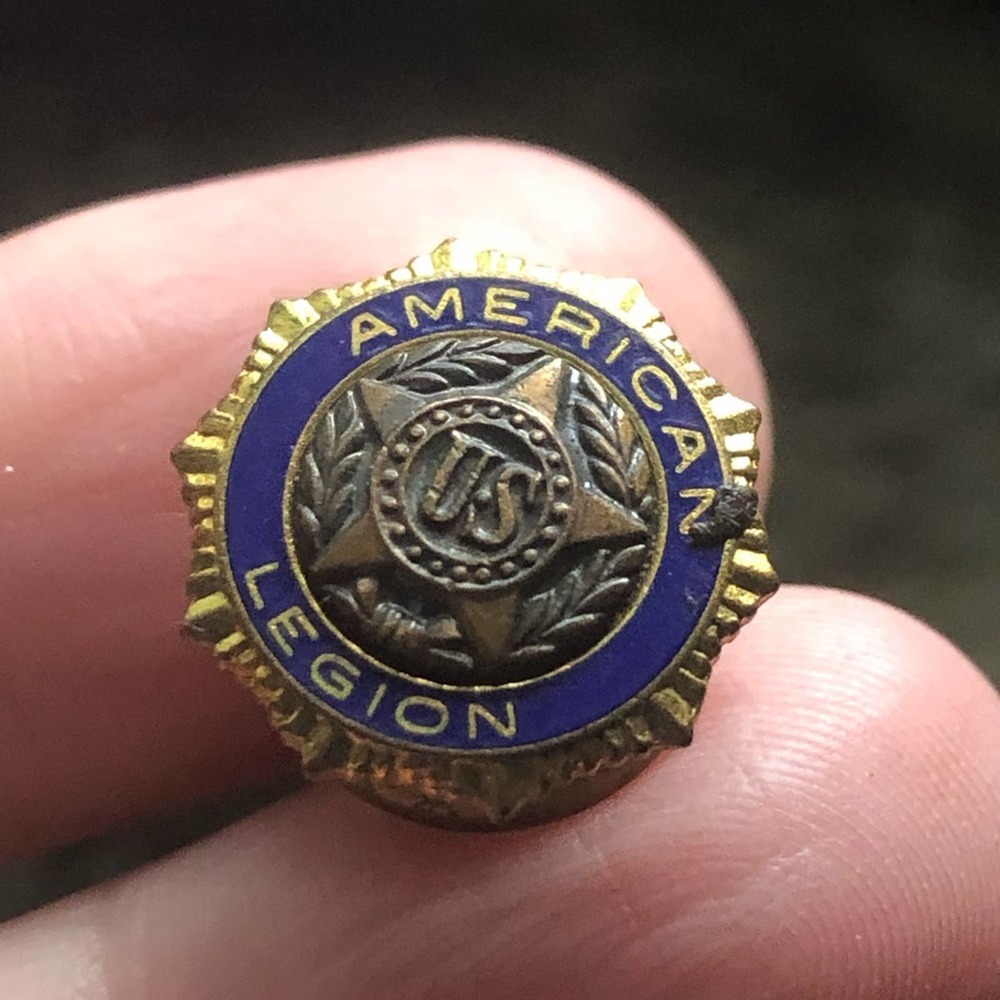 Antique 1866 American Legion screw back suit uniform button cover